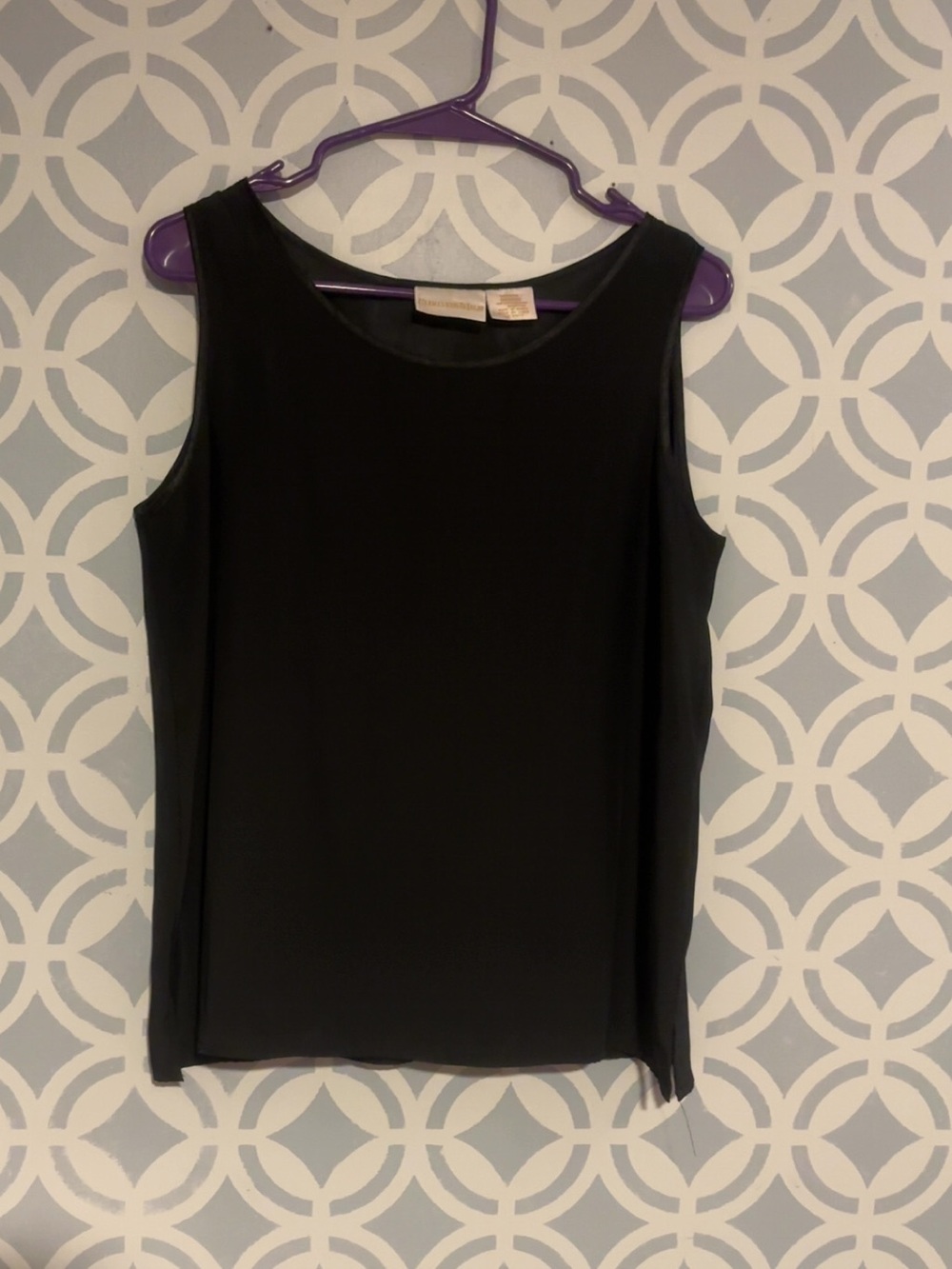 Classic Black Sleeveless Women's Top